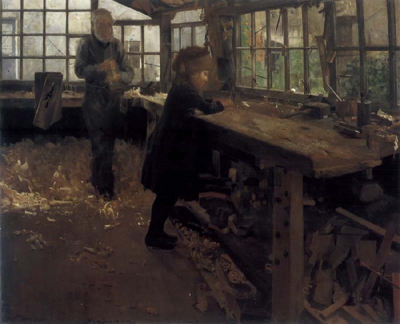 William Stott of Oldham Grandfather-s Workshop